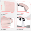 Pink PU Leather Gaming Chair with Footrest – 150° Reclining Ergonomic Office Chair