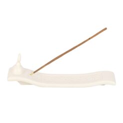 Alternative view of Geometric Crescent Moon Incense Ash Catcher