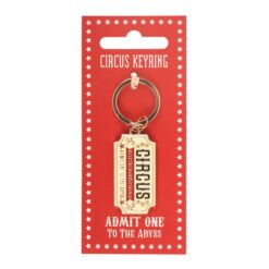 Alternative view of Admit One to the Abyss Circus Ticket Keyring