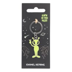 Alternative view of Glow in the Dark Alien Keyring