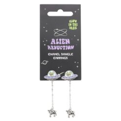 Alternative view of Glow in the Dark Alien Abduction Dangle Earrings