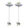 Glow in the Dark Alien Abduction Dangle Earrings
