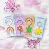Be Kind to Your Mind Flower Keyring