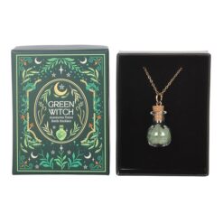 Alternative view of Green Witch Aventurine Potion Bottle Necklace