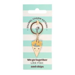 Alternative view of Fish and Chips Keyring