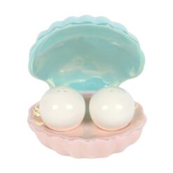 Alternative view of Clam Shell Salt and Pepper Shakers