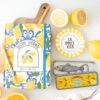 Italian Lemon Print A5 Recipe Journal