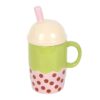 Kawaii Bubble Tea Lidded Mug