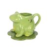 Luna Frog Shaped Mug and Lily Pad Saucer