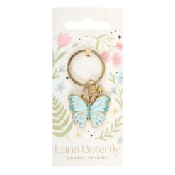 Alternative view of Luna Butterfly Keyring