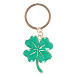 Alternative view of Lucky Four-Leaf Clover Keyring