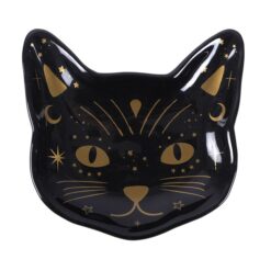 Alternative view of Magick Black Cat Face Trinket Dish