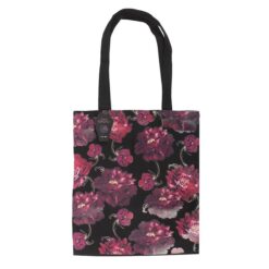 Alternative view of Dark Romance Floral Print Tote Bag