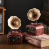 Vintage Gramophone Music Box – Decorative Wind-Up Home Ornament Vintage Gramophone Music Box – Decorative Wind-Up Home Ornament