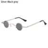 Small Round Sunglasses Metal Frame – UV400 Retro Punk Glasses for Men and Women