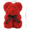 Artificial Rose Teddy Bear Gift for Mum – Decorative Flower Keepsake