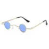 Small Round Sunglasses Metal Frame – UV400 Retro Punk Glasses for Men and Women