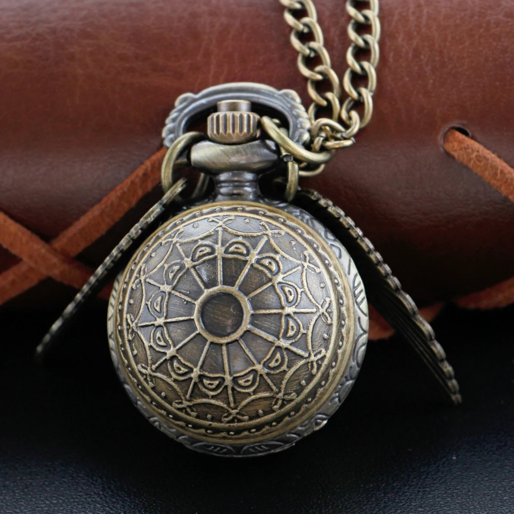 Magic Gold Fairy Ball Pocket Watch Necklace – Vintage Quartz Pendant Watch Magic Gold Fairy Ball Pocket Watch Necklace – Vintage Quartz Pendant Watch - Image 13
