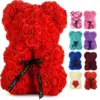 Artificial Rose Teddy Bear Gift for Mum – Decorative Flower Keepsake