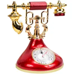 Retro Telephone Alarm Clock – Vintage Desk Clock Home Decoration