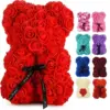Artificial Rose Teddy Bear Gift for Mum – Decorative Flower Keepsake
