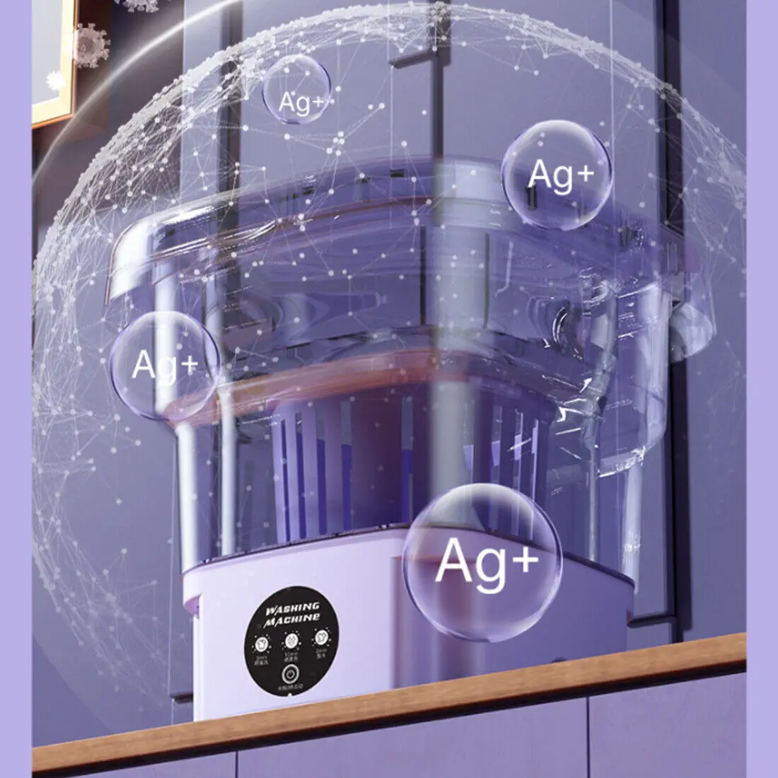 8L Portable Folding Washing Machine with Spin Dryer – Mini Travel Washer 8L Portable Folding Washing Machine with Spin Dryer – Mini Travel Washer - Image 9