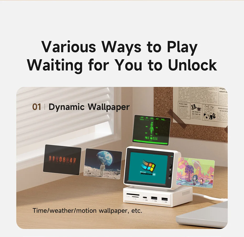 3.5 Inch IPS Mini Screen USB C Hub – PC CPU RAM Monitor Display with AIDA64 3.5 Inch IPS Mini Screen USB C Hub – PC CPU RAM Monitor Display with AIDA64 - Image 23