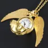 Magic Gold Fairy Ball Pocket Watch Necklace – Vintage Quartz Pendant Watch Magic Gold Fairy Ball Pocket Watch Necklace – Vintage Quartz Pendant Watch