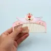 Anime Metal Hair Comb Cosplay Prop – Pink Cartoon Decorative Hair Accessory