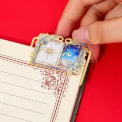 Gothic Metal Bookmark Page Clip – Vintage Hollow Book Marker for Reading