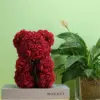 Artificial Rose Teddy Bear Gift for Mum – Decorative Flower Keepsake