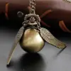 Magic Gold Fairy Ball Pocket Watch Necklace – Vintage Quartz Pendant Watch Magic Gold Fairy Ball Pocket Watch Necklace – Vintage Quartz Pendant Watch