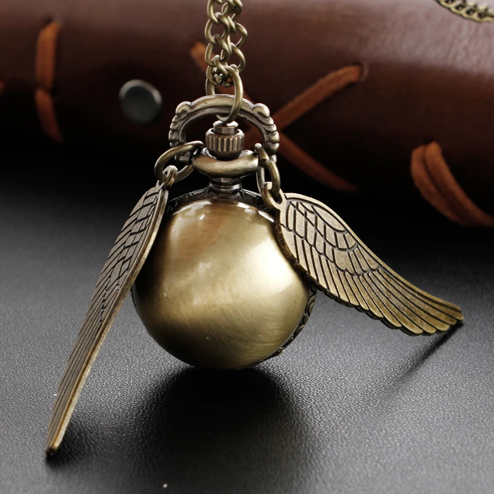 Magic Gold Fairy Ball Pocket Watch Necklace – Vintage Quartz Pendant Watch Magic Gold Fairy Ball Pocket Watch Necklace – Vintage Quartz Pendant Watch - Image 20