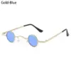 Small Round Sunglasses Metal Frame – UV400 Retro Punk Glasses for Men and Women