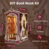 DIY Book Nook Cathedral 3D Wooden Puzzle Bookend Kit with Light Effect DIY Book Nook Cathedral 3D Wooden Puzzle Bookend Kit with Light Effect
