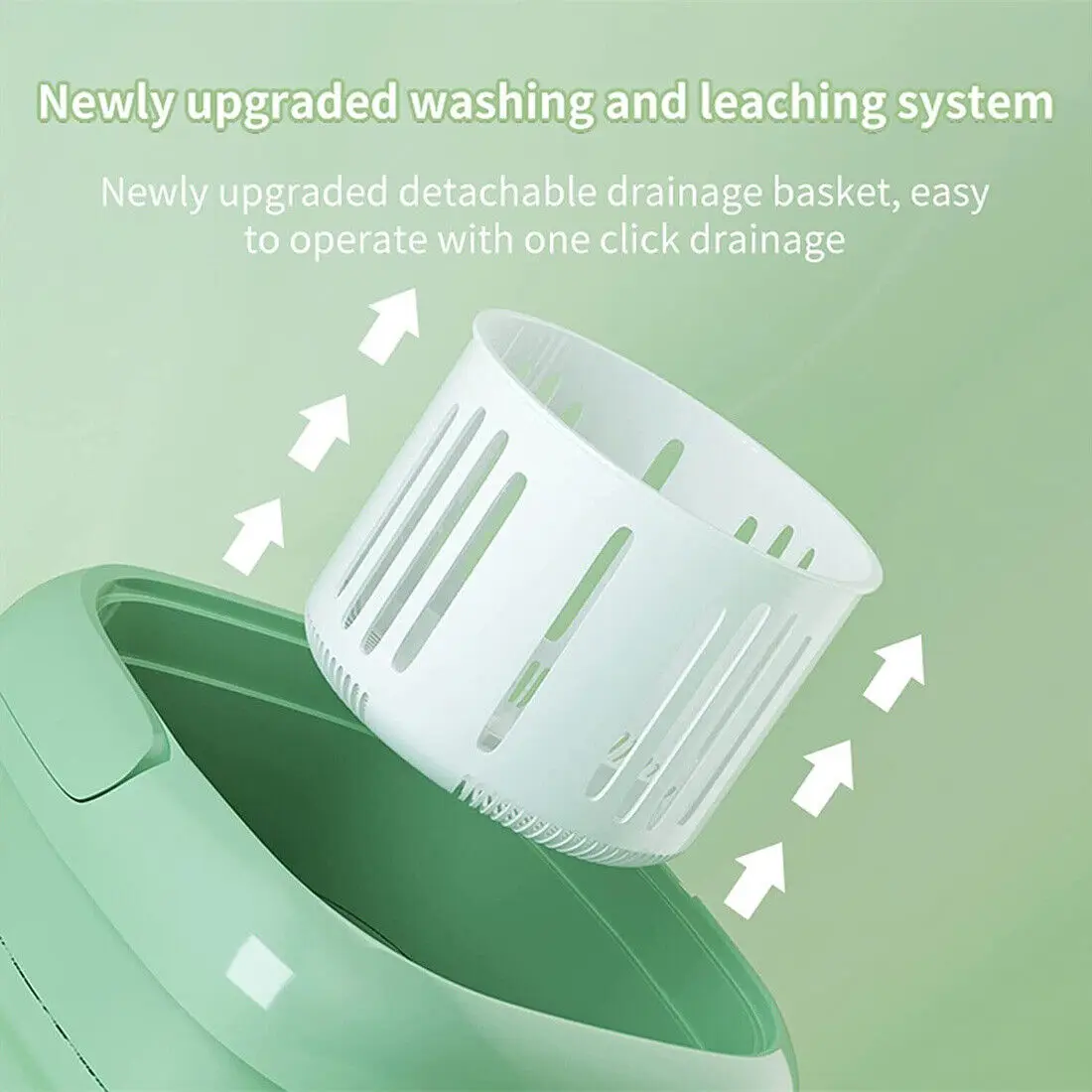 8L Portable Folding Washing Machine with Spin Dryer – Mini Travel Washer 8L Portable Folding Washing Machine with Spin Dryer – Mini Travel Washer - Image 2