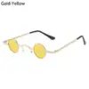 Small Round Sunglasses Metal Frame – UV400 Retro Punk Glasses for Men and Women