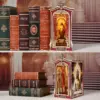 DIY Book Nook Cathedral 3D Wooden Puzzle Bookend Kit with Light Effect DIY Book Nook Cathedral 3D Wooden Puzzle Bookend Kit with Light Effect