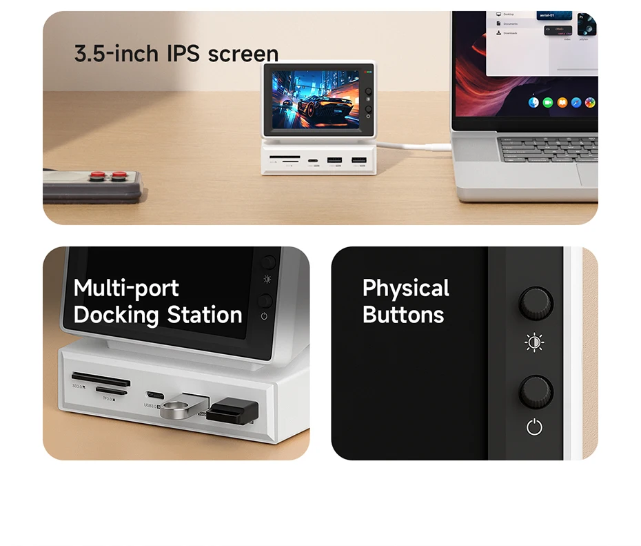 3.5 Inch IPS Mini Screen USB C Hub – PC CPU RAM Monitor Display with AIDA64 3.5 Inch IPS Mini Screen USB C Hub – PC CPU RAM Monitor Display with AIDA64 - Image 12