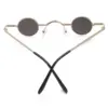 Small Round Sunglasses Metal Frame – UV400 Retro Punk Glasses for Men and Women