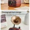 Vintage Gramophone Music Box – Decorative Wind-Up Home Ornament Vintage Gramophone Music Box – Decorative Wind-Up Home Ornament
