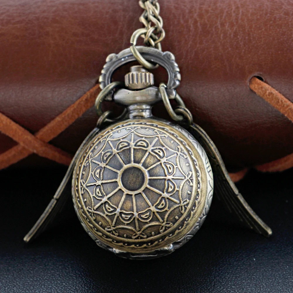 Magic Gold Fairy Ball Pocket Watch Necklace – Vintage Quartz Pendant Watch Magic Gold Fairy Ball Pocket Watch Necklace – Vintage Quartz Pendant Watch - Image 11