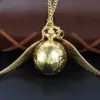 Magic Gold Fairy Ball Pocket Watch Necklace – Vintage Quartz Pendant Watch Magic Gold Fairy Ball Pocket Watch Necklace – Vintage Quartz Pendant Watch