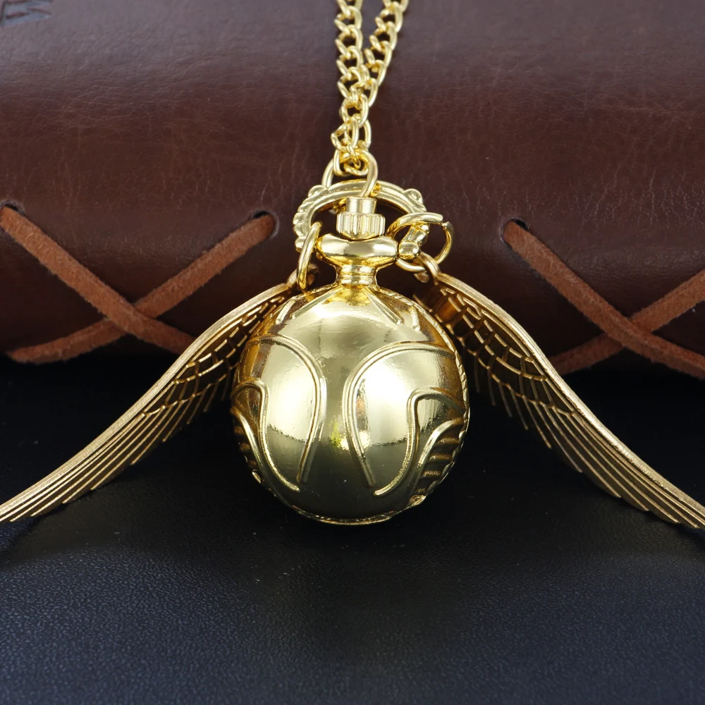 Magic Gold Fairy Ball Pocket Watch Necklace – Vintage Quartz Pendant Watch Magic Gold Fairy Ball Pocket Watch Necklace – Vintage Quartz Pendant Watch - Image 10