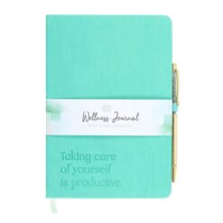 Alternative view of A5 Wellness Journal with Aventurine Pen