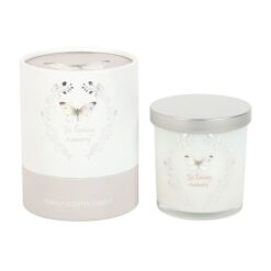 Alternative view of In Loving Memory White Butterfly Vanilla Candle