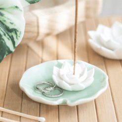 Lotus Flower Incense Stick Holder and Trinket Dish