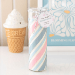 Candy Stripe Bubblegum Tube Candle