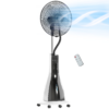 Spray Misting Pedestal Fan with Oscillation, Tilt, Wheels and Remote Control