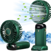 Handheld Mini USB Rechargeable Fan – Strong Wind Portable Fan with 180° Adjustable Head